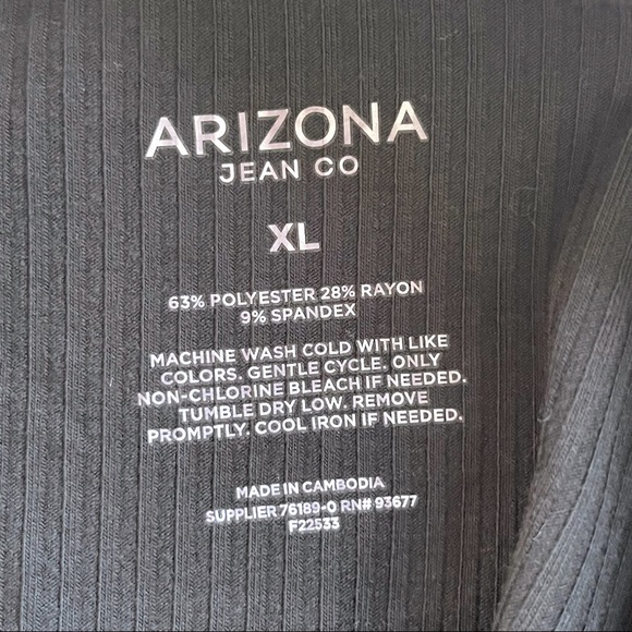 Arizona Jean co black crop top size XL new with tags - Picture 3 of 4